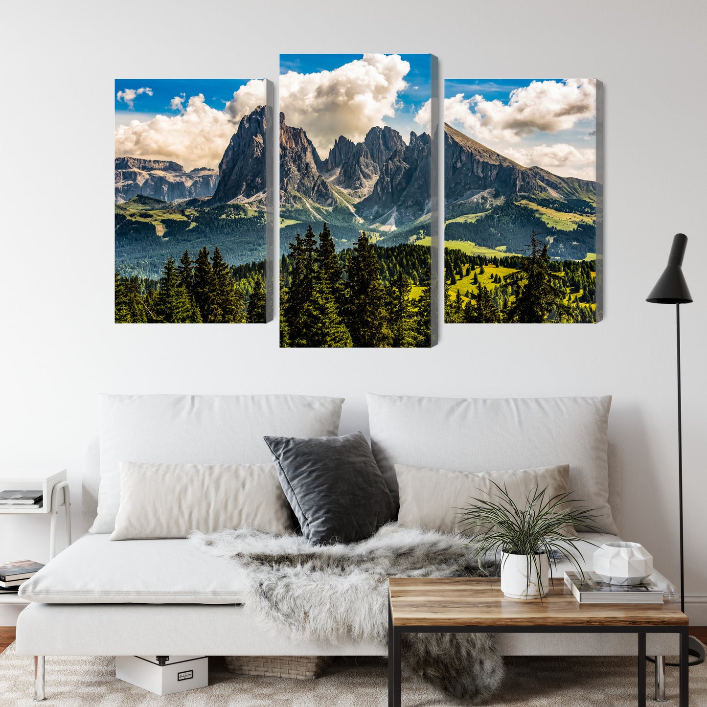 Obraz Wieloczęściowy Widok Włoskich Dolomitów 3D