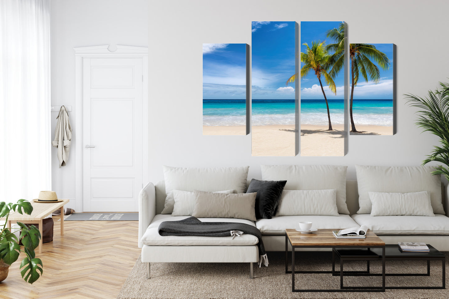 Obraz Wieloczęściowy Karaibska Plaża 3D