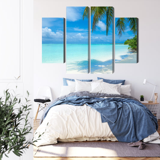 Obraz Wieloczęściowy Plaża Na Malediwach