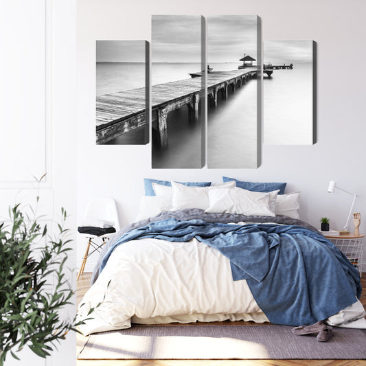 Obraz Wieloczęściowy Drewniane Molo