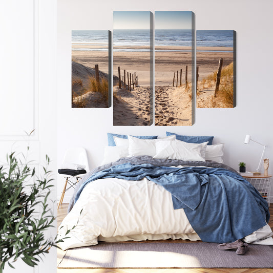 Obraz Wieloczęściowy Piaszczysta Ścieżka Do Morza Północnego