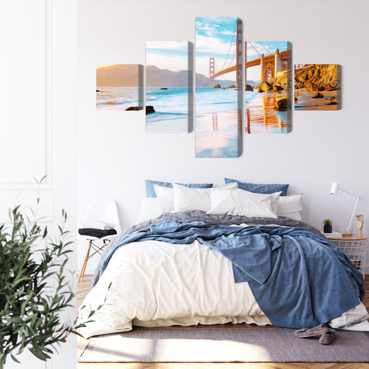 Obraz Wieloczęściowy Most Golden Gate W San Francisco