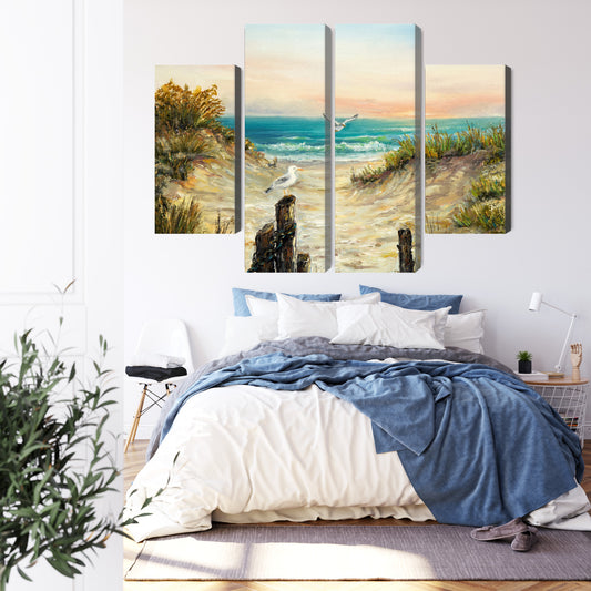 Obraz Wieloczęściowy Malowane Wydmy