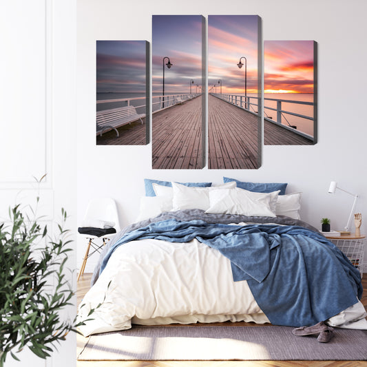 Obraz Wieloczęściowy Molo W Gdyni Orłowie