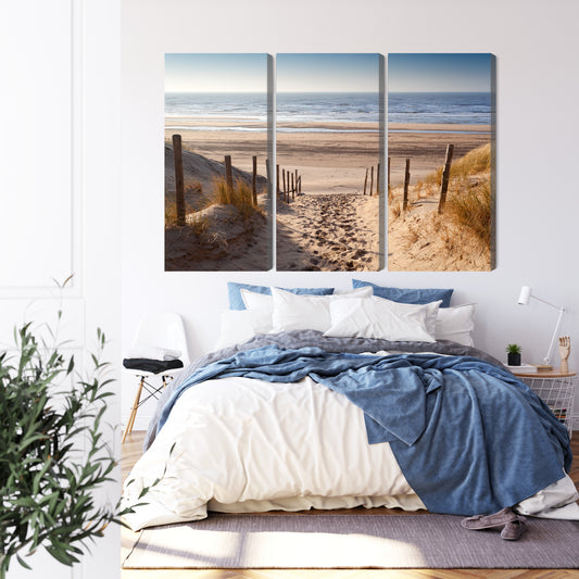 Obraz Wieloczęściowy Piaszczysta Ścieżka Do Morza Północnego