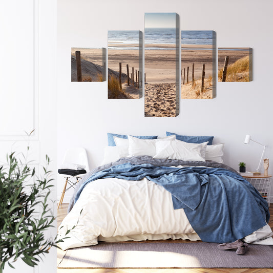 Obraz Wieloczęściowy Piaszczysta Ścieżka Do Morza Północnego