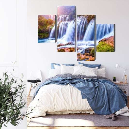 Obraz Wieloczęściowy Wodospad Jiulong W Luoping