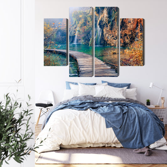 Obraz Wieloczęściowy Park Narodowy Jezior Plitwickich