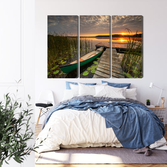 Obraz Wieloczęściowy Letni Wschód Słońca