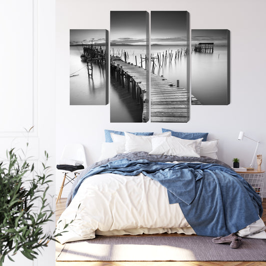 Obraz Wieloczęściowy Zrujnowane Molo