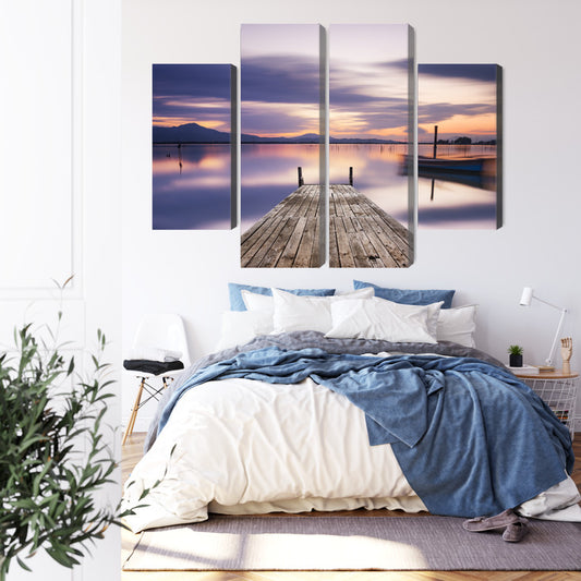 Obraz Wieloczęściowy Widok Zachodu Słońca