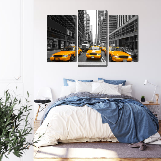 Obraz Wieloczęściowy Żółte Taksówki W Nowym Jorku