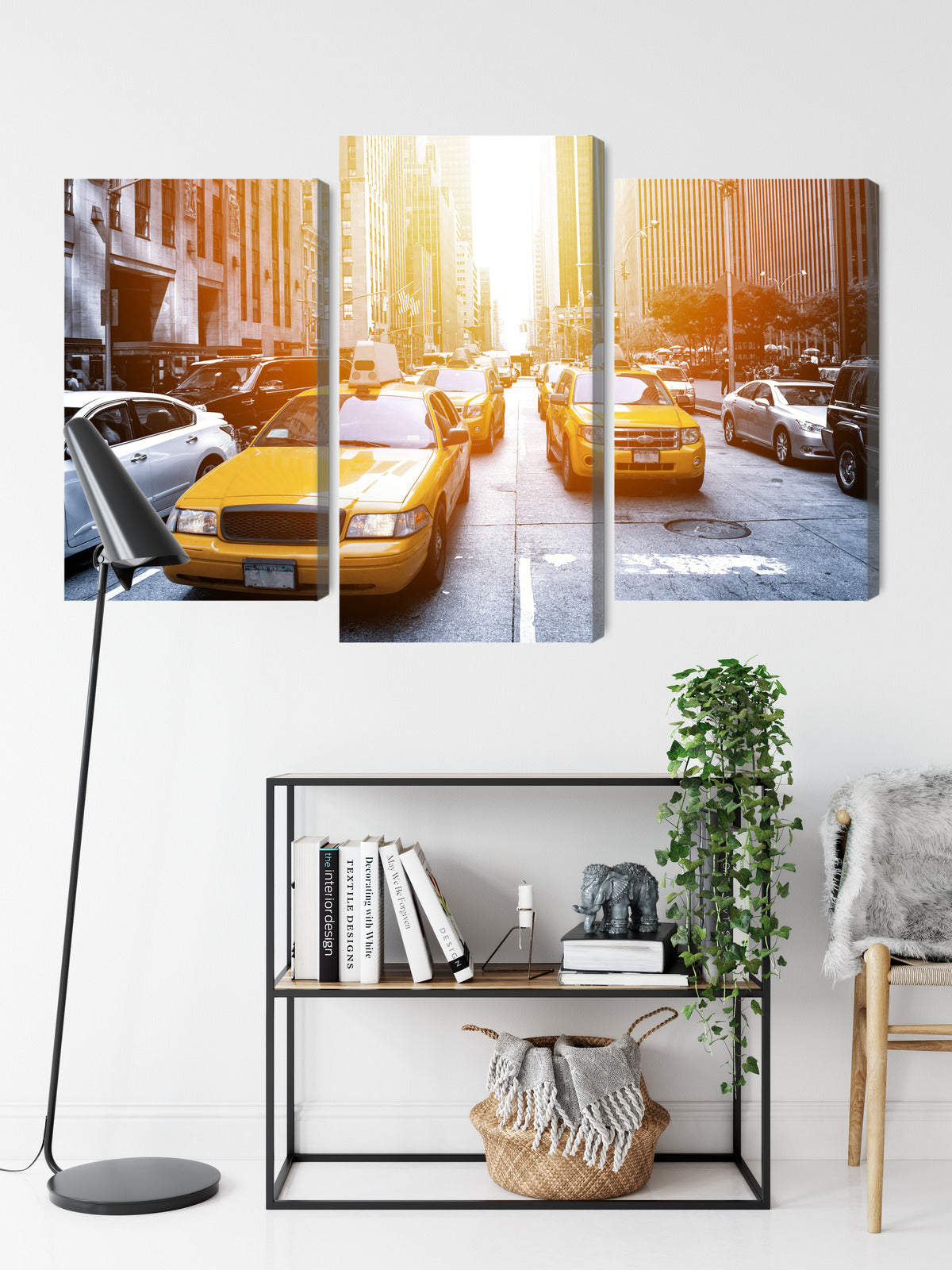 Obraz Wieloczęściowy Taxi W Słońcu Nyc