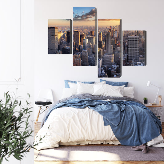 Obraz Wieloczęściowy Panorama 3D Nowego Jorku