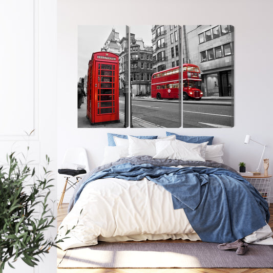 Obraz Wieloczęściowy Vintage Amerykański Samochód Na Kubie