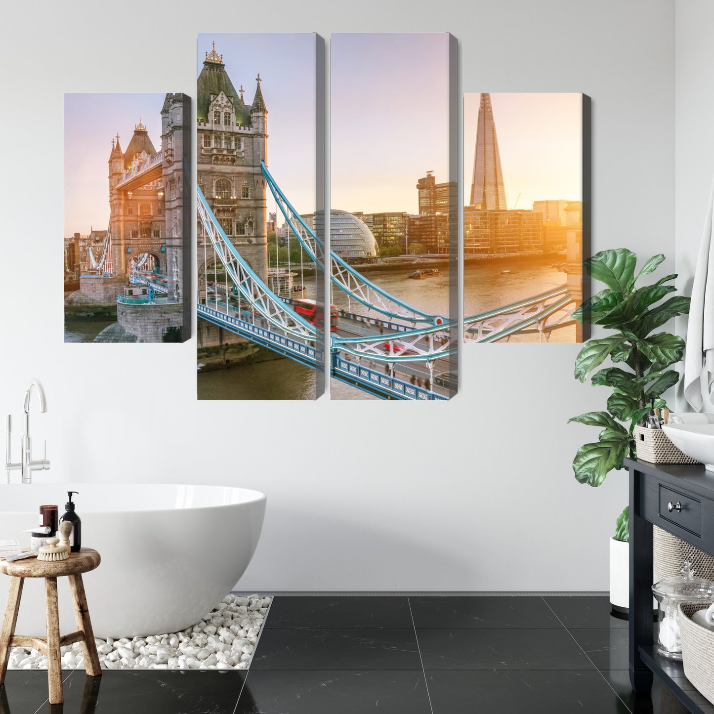 Obraz Wieloczęściowy Tower Bridge O Wschodzie Słońca