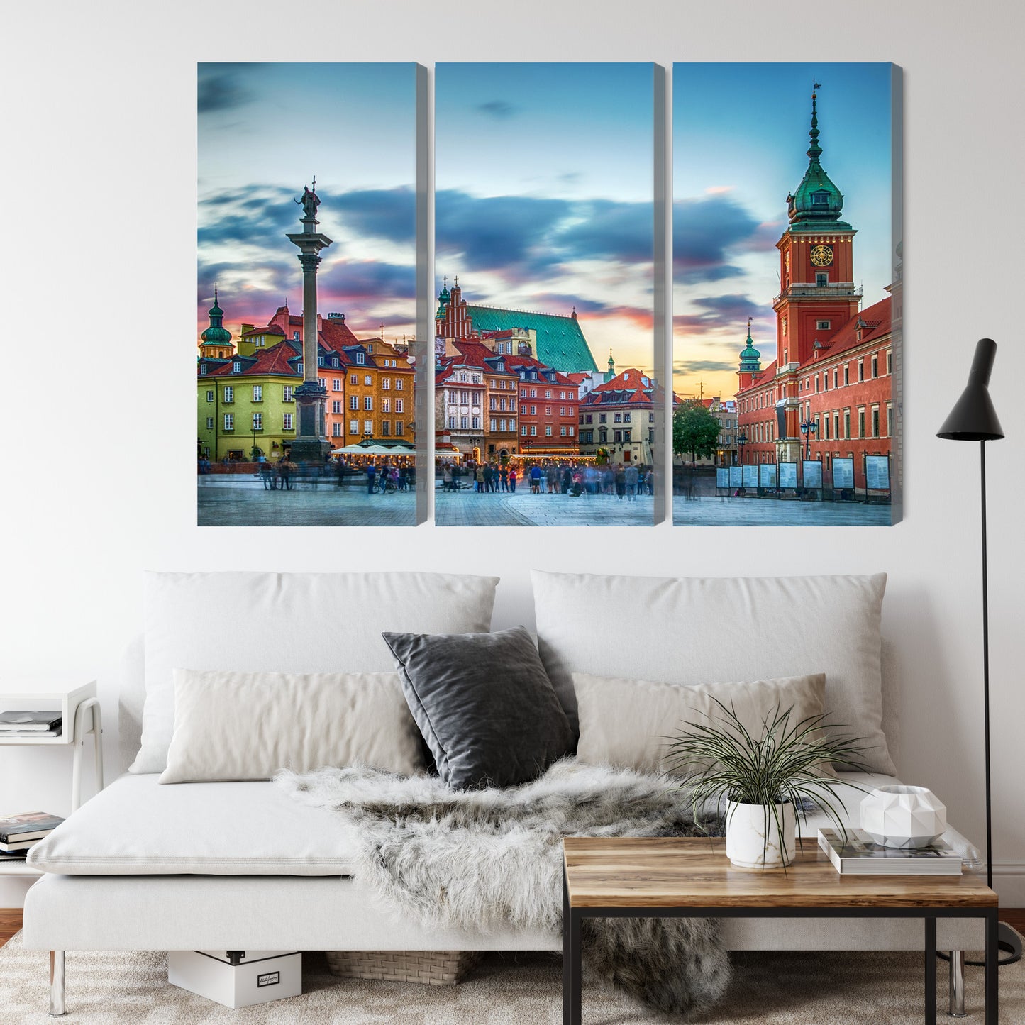 Obraz Wieloczęściowy Panorama Zamku Królewskiego W Warszawie