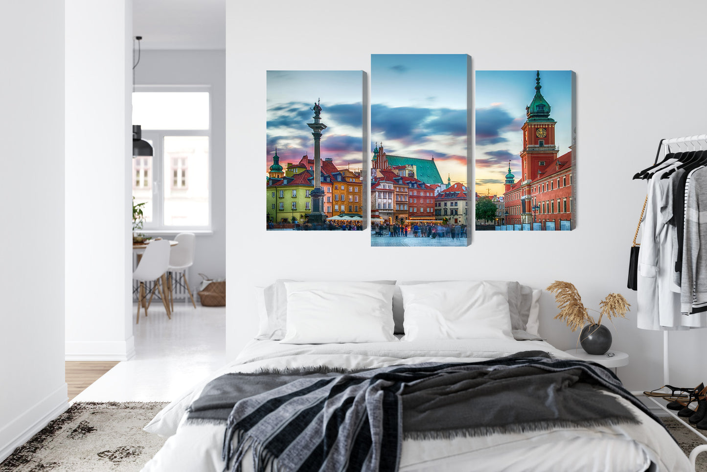 Obraz Wieloczęściowy Panorama Zamku Królewskiego W Warszawie