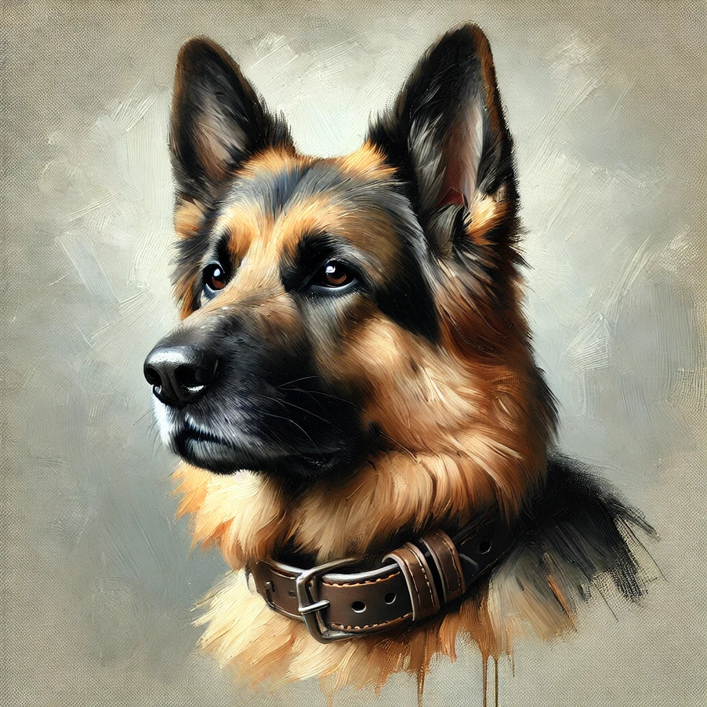 Owczarek z Charakterem – Portret z Obrożą