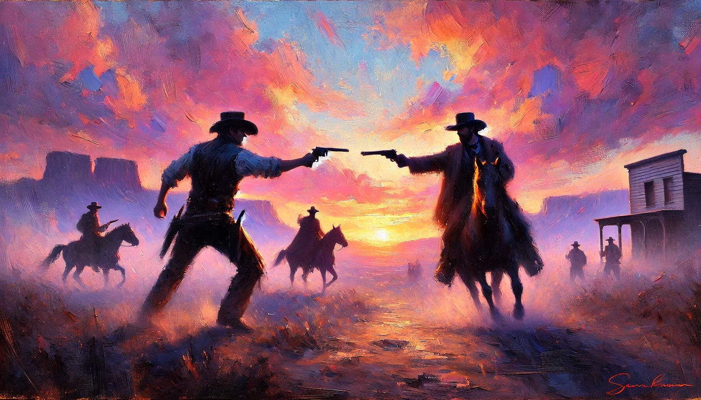 Pojedynek w Blasku Pastelowego Zachodu