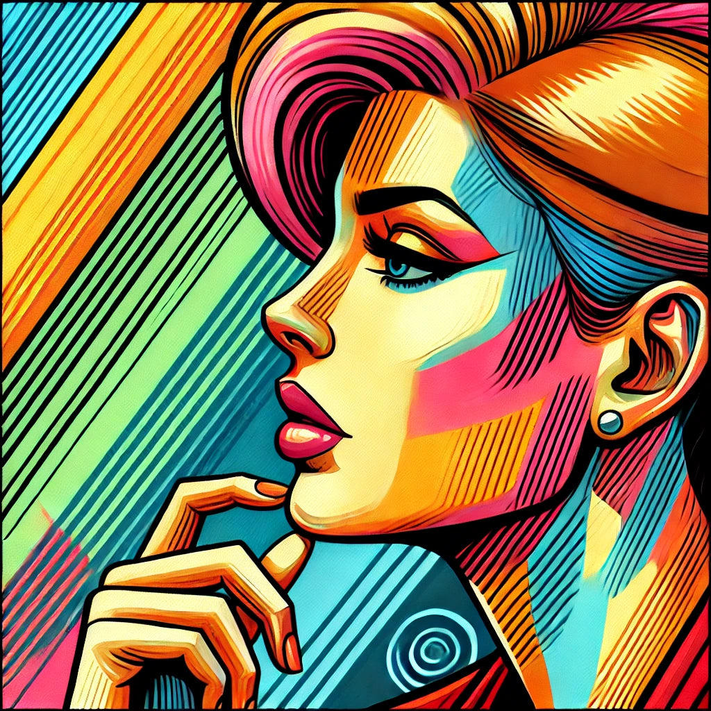 Portret w Stylu Pop-Art – Ikona Koloru