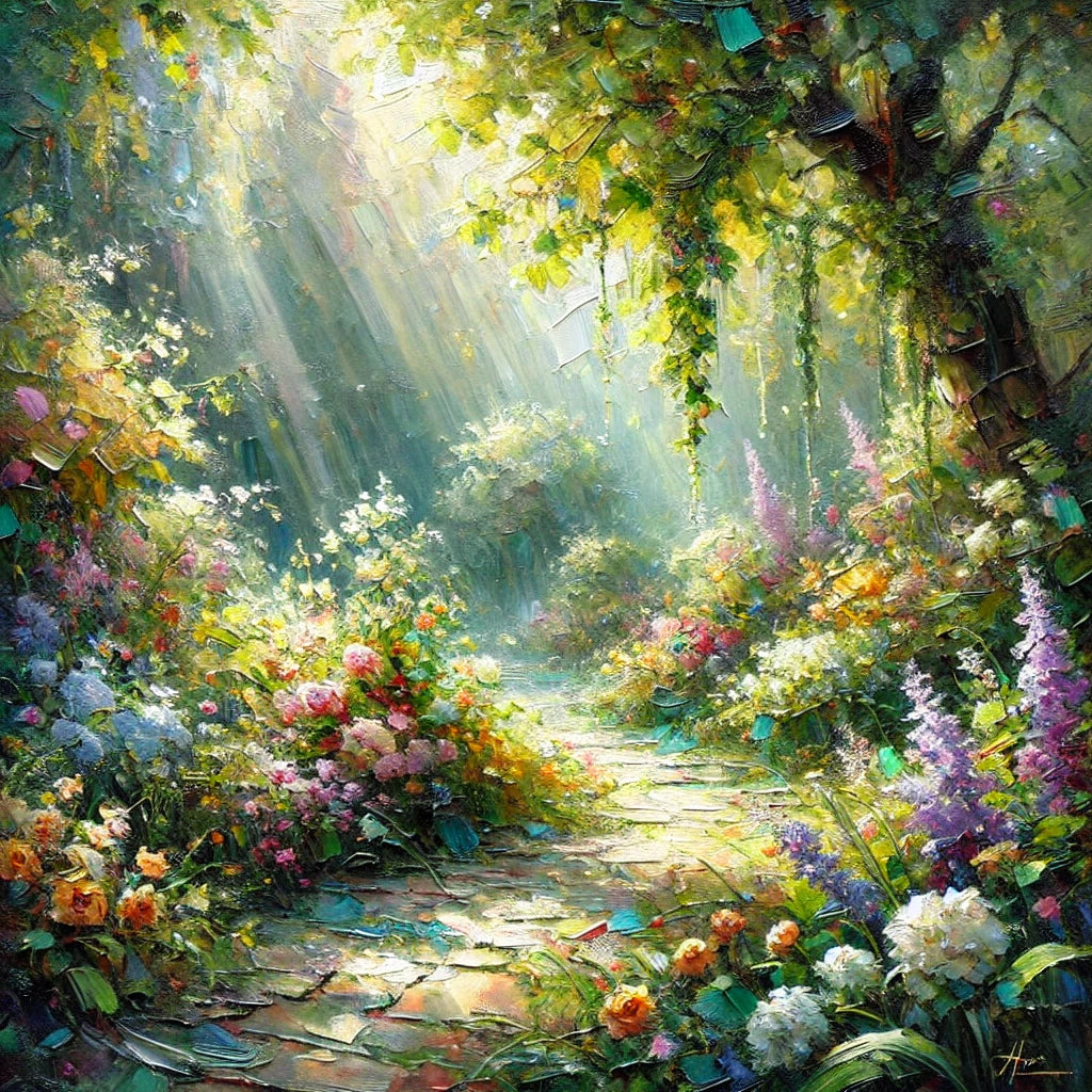 Świetliste ogrody – Gra światła w zieleni