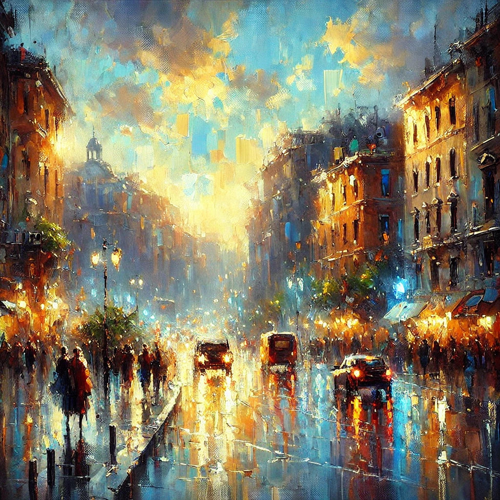 Świetlisty Krajobraz – Miasto w Oddechu Światła