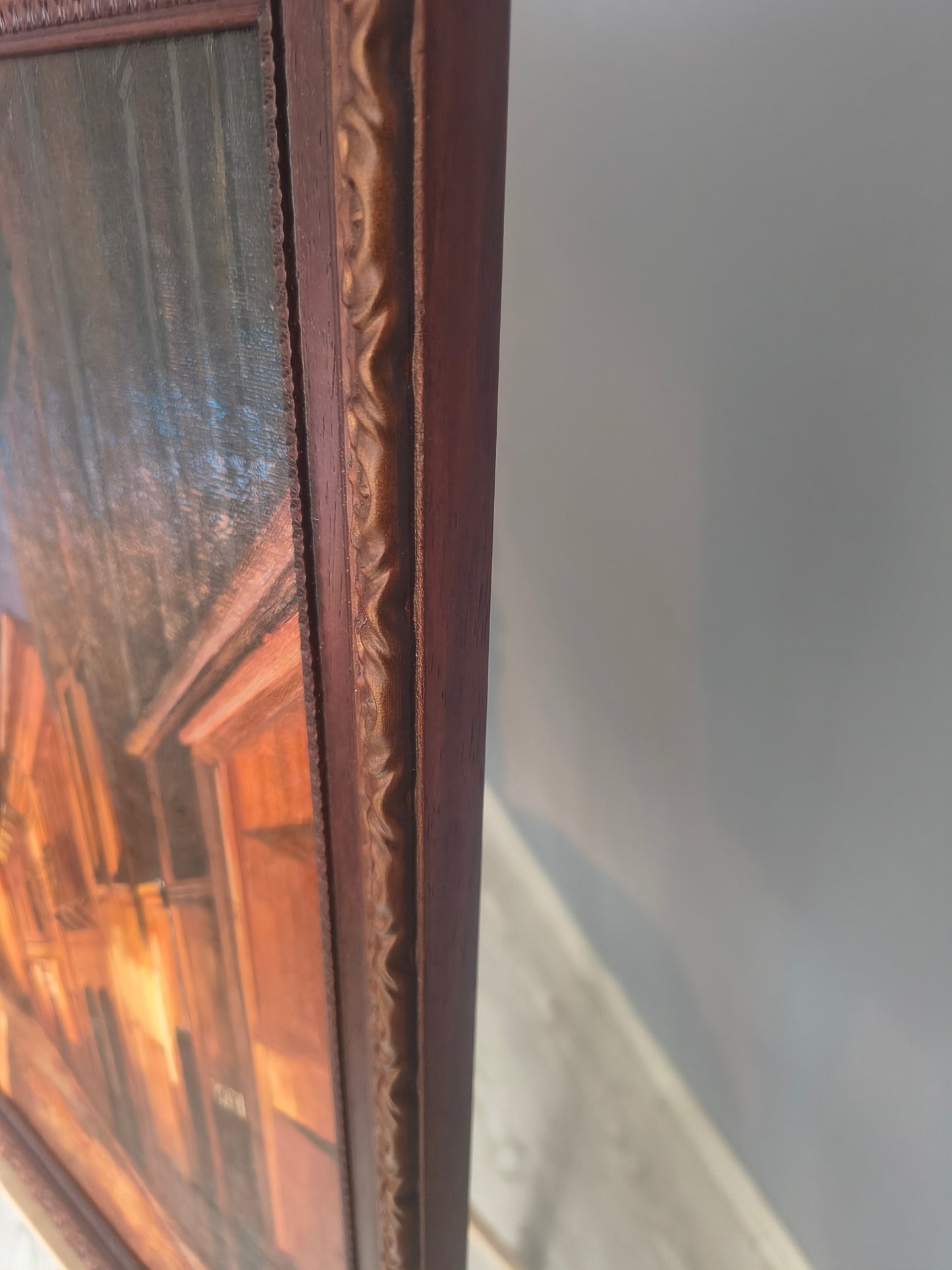 Nachtstraße – Stadt im warmen Licht