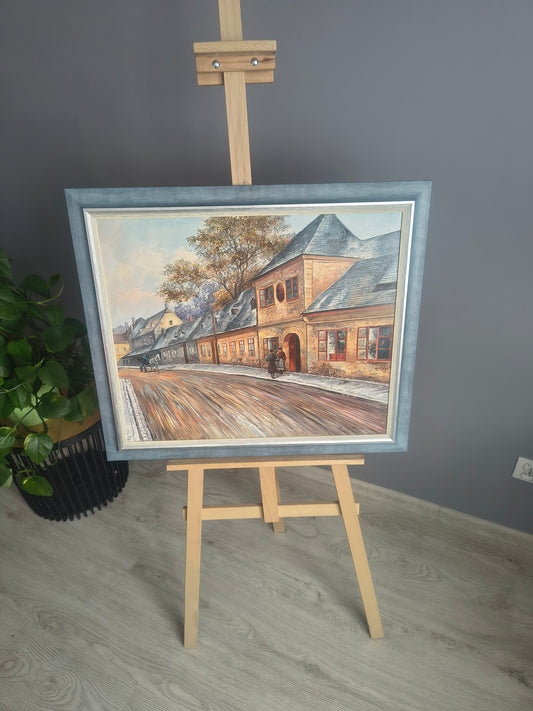 Ulica Małego Miasta – Jesienny Wieczór