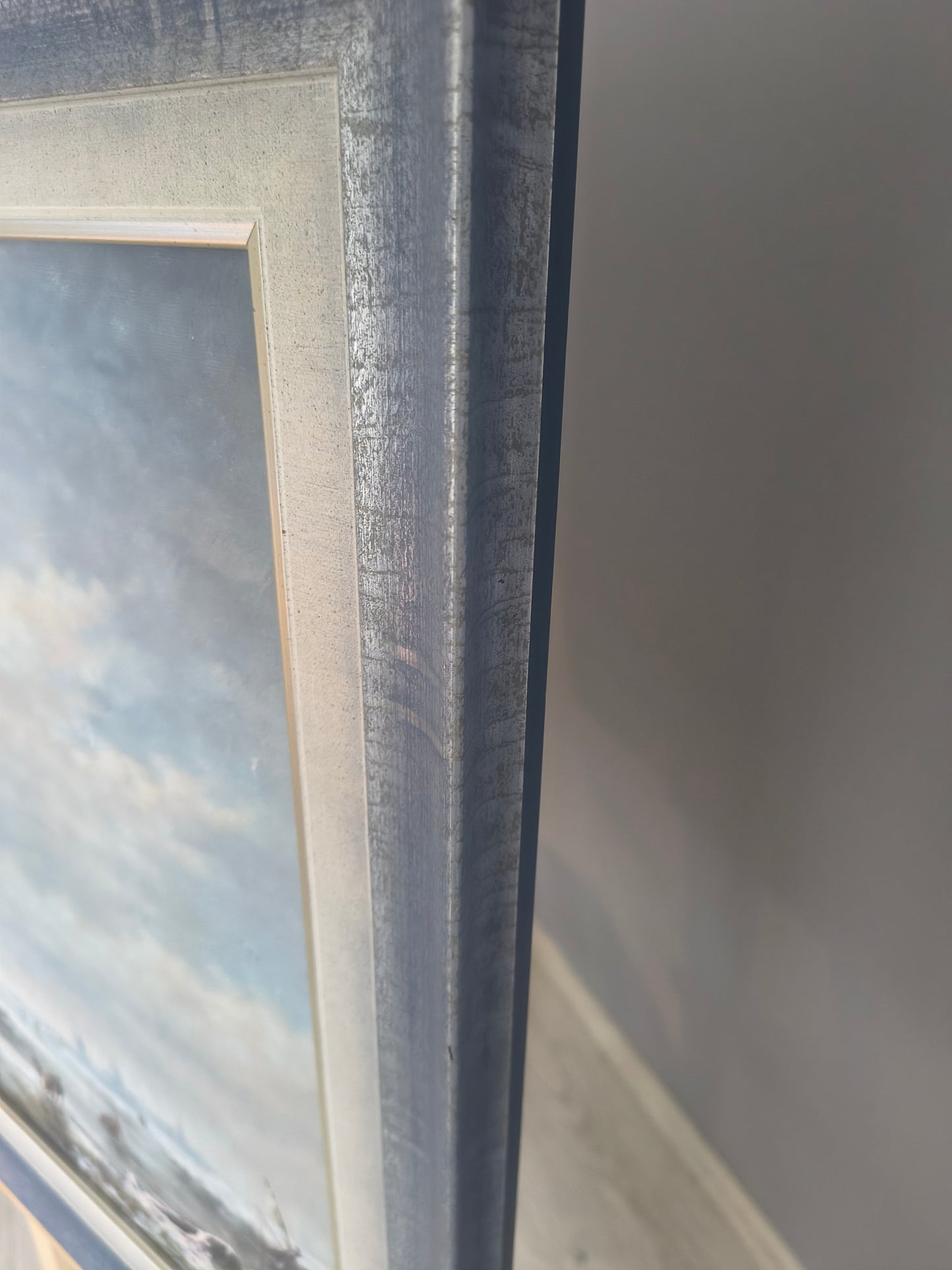 Winterlandschaft mit Ruinen – Frostiger Fluss