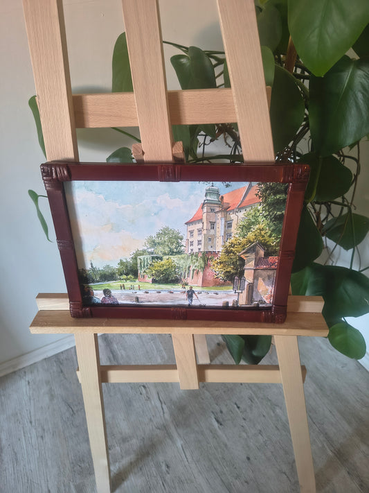 Wawel w Krakowie – Klasyczna Reprodukcja w Stylowej Ramie