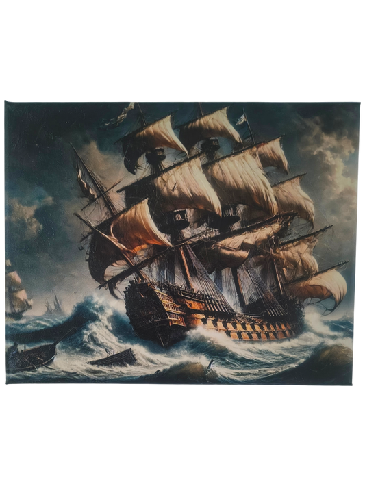 Okręt na Wzburzonym Morzu – Epicka Morska Scena