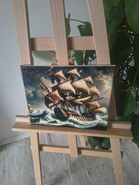 Okręt na Wzburzonym Morzu – Epicka Morska Scena