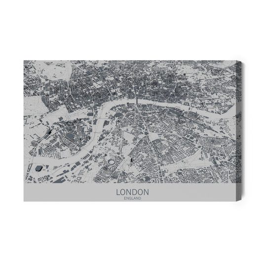 Obraz Na Płótnie Mapa Londynu