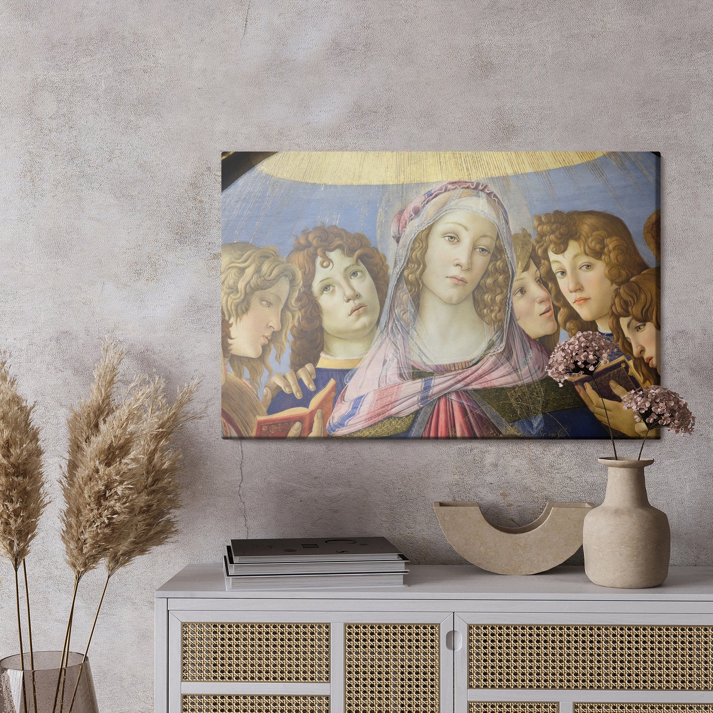 Obraz Na Płótnie Sandro Botticelli &quot;Madonna Z Granatem&quot; Reprodukcja