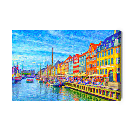 Obraz Na Płótnie Kanał Nyhavn W Centrum Kopenhagi