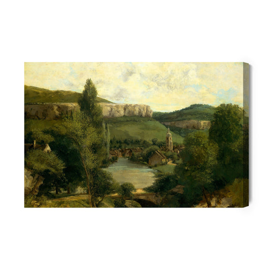Obraz Na Płótnie Gustave Courbet &quot;Widok Ornans&quot; Reprodukcja