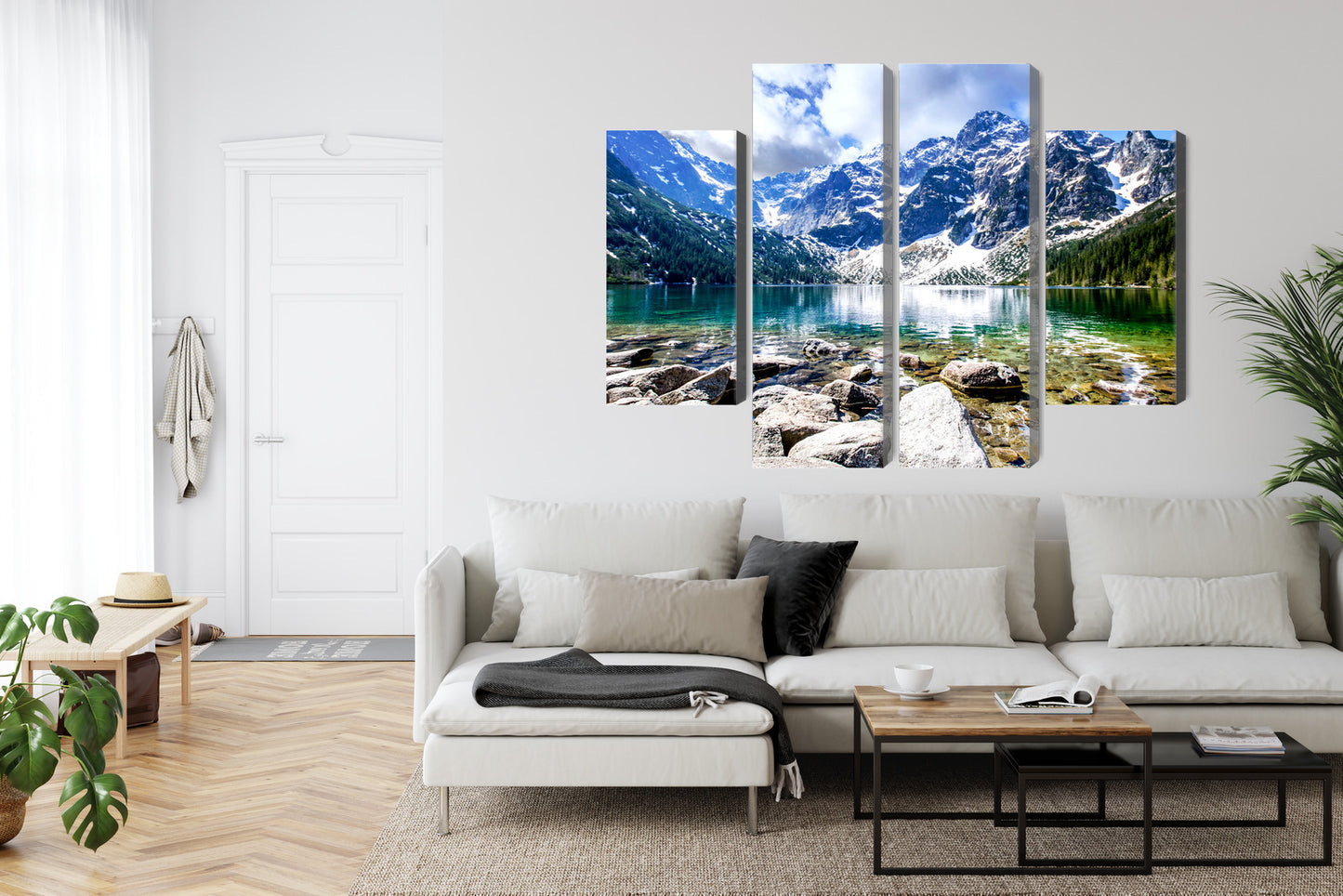 Obraz Wieloczęściowy Jezioro Morskie Oko 3D