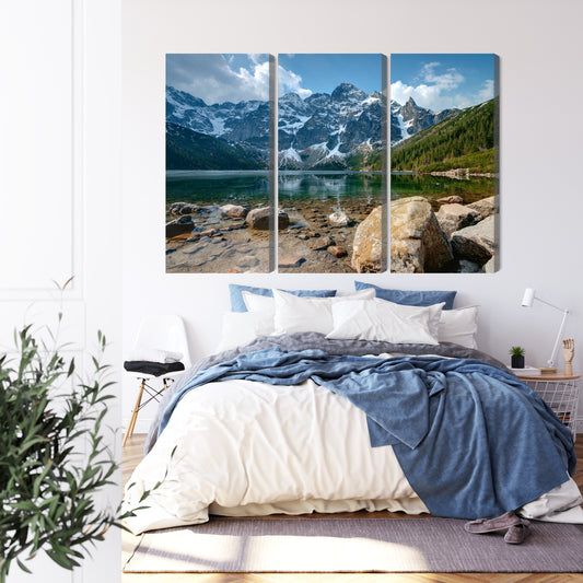 Obraz Wieloczęściowy Morskie Oko W Tatrach 3D