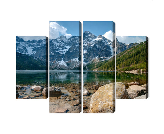 Obraz Wieloczęściowy Morskie Oko W Tatrach 3D