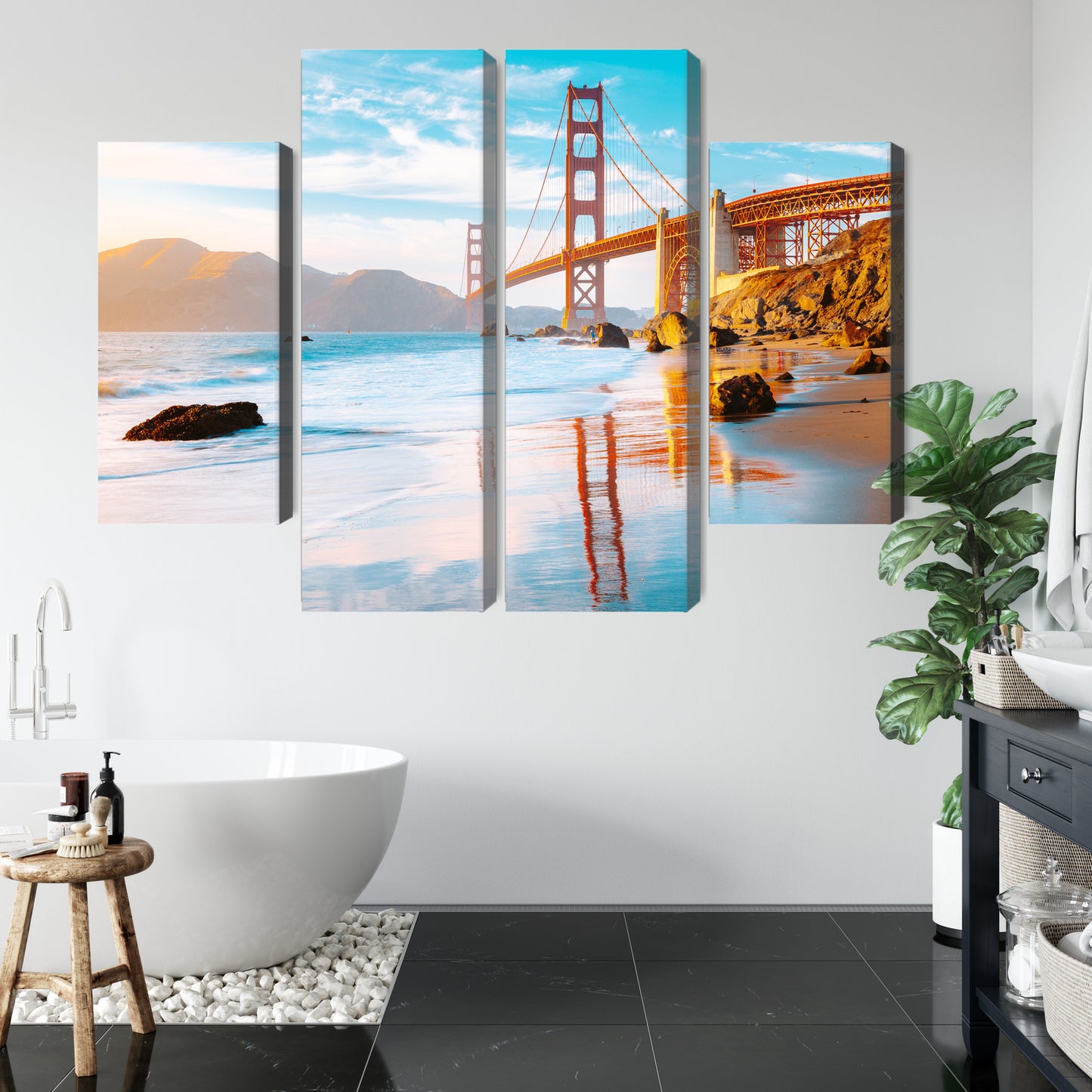 Obraz Wieloczęściowy Most Golden Gate W San Francisco