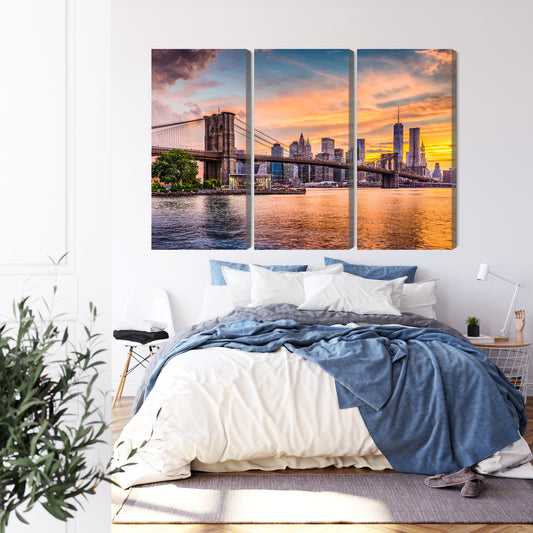 Obraz Wieloczęściowy Krajobraz Panoramiczny New York City