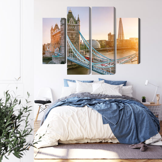 Obraz Wieloczęściowy Tower Bridge O Wschodzie Słońca