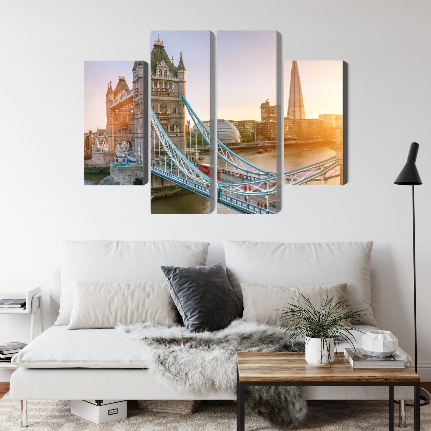 Obraz Wieloczęściowy Tower Bridge O Wschodzie Słońca